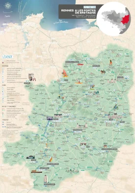 Carte de la destination Rennes & les Portes de Bretagne